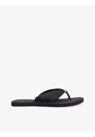Sandalias Negro Con Insignia Del Monograma TH Tommy Hilfiger Tommy Hilfiger