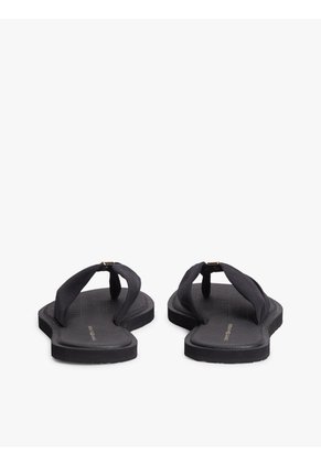 Sandalias Negro Con Insignia Del Monograma TH Tommy Hilfiger