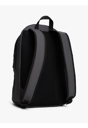 Morral Gris De Tela Con Parche Del Logo Tommy Hilfiger