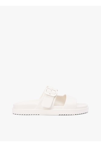 Sandalias Beige Con Tira Doble Y Logo Esmaltado Tommy Hilfiger Tommy Hilfiger