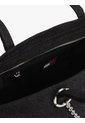 Bolso Negro Denim Tote Con Cadena Tommy Hilfiger de Tommy Hilfiger