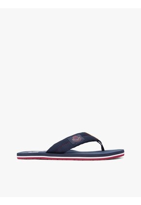 Sandalias Azul Con Parche Con Escudo Tommy Hilfiger