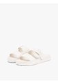Sandalias Beige Con Tira Doble Y Logo Esmaltado Tommy Hilfiger de Tommy Hilfiger