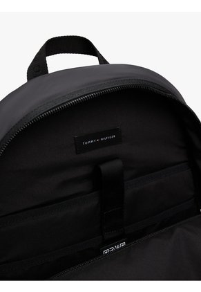 Morral Gris De Tela Con Parche Del Logo Tommy Hilfiger