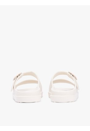 Sandalias Beige Con Tira Doble Y Logo Esmaltado Tommy Hilfiger