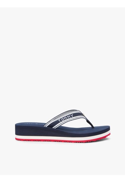 Sandalias Multicolor De Cuña Con Tira Trenzada Tommy Hilfiger