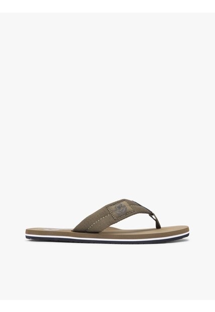 Sandalias Verde Con Parche Con Escudo Tommy Hilfiger