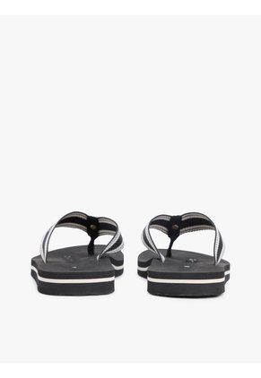 Sandalias Negro Con Tiras De Tejido Trenzado Tommy Hilfiger