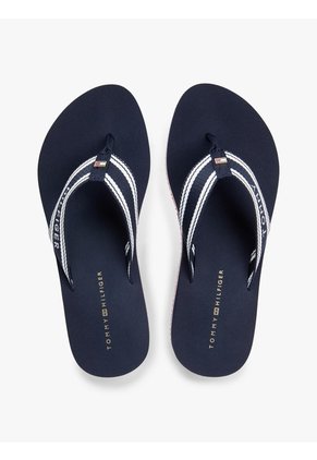 Sandalias Multicolor De Cuña Con Tira Trenzada Tommy Hilfiger