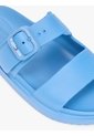 Sandalias Celeste Con Tira Doble Y Logo Esmaltado Tommy Hilfiger de Tommy Hilfiger