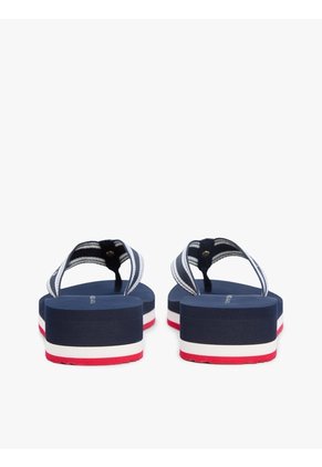Sandalias Multicolor De Cuña Con Tira Trenzada Tommy Hilfiger