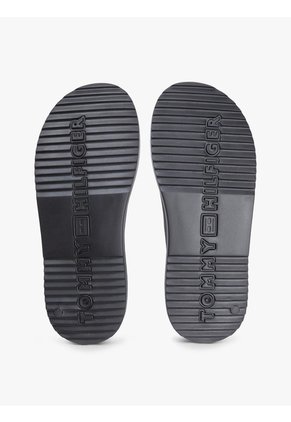 Sandalias Negro Ligeras Con Hebillas Y Suela Dentada Tommy Hilfiger