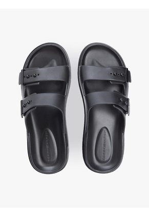 Sandalias Negro Ligeras Con Hebillas Y Suela Dentada Tommy Hilfiger