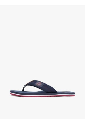Sandalias Azul Con Parche Con Escudo Tommy Hilfiger