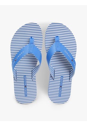 Sandalias Azul De Tiras Trenzadas Con Rayas Ithaca Tommy Hilfiger
