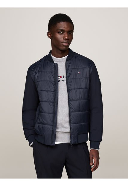 Chaqueta Azul Bomber Térmica Y Repelente Al Agua Tommy Hilfiger