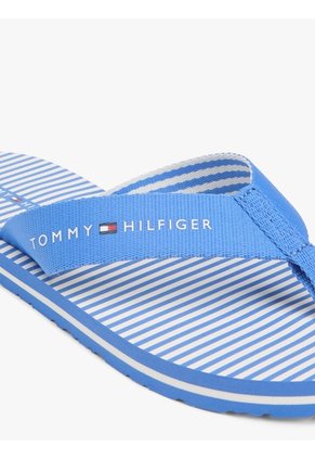 Sandalias Azul De Tiras Trenzadas Con Rayas Ithaca Tommy Hilfiger
