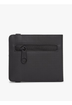 Billetera Negra Daily Tech Con Logo Engomado Tommy Hilfiger