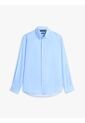 Camisa Azul Twill De Corte Regular Con Cuello Flexible Tommy Hilfiger de Tommy Hilfiger
