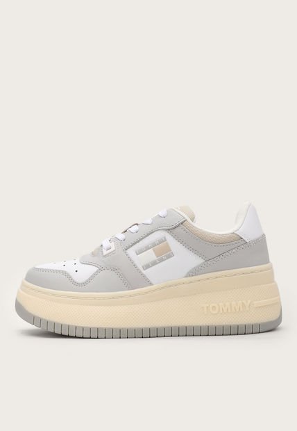 Tenis Lifestyle Gris-Blanco-Beige Tommy Hilfiger Jeans