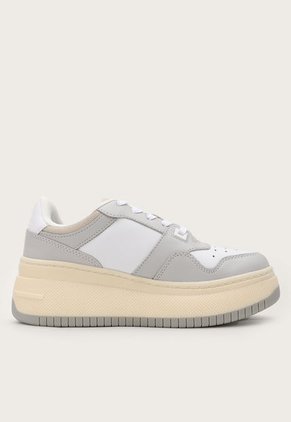 Tenis Lifestyle Gris-Blanco-Beige Tommy Hilfiger Jeans