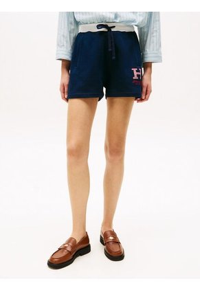 Bermudas Azul Americana Con Logo Tommy Hilfiger