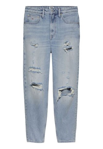 Jeans Azul Mom De Talle Superalto Tommy Jeans Tommy Hilfiger