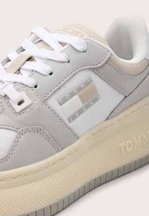 Tenis Lifestyle Gris-Blanco-Beige Tommy Hilfiger Jeans