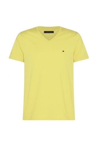 Camiseta Amarilla Essential En Cuello V Tommy Hilfiger Tommy Hilfiger
