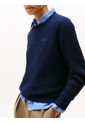 Saco Azul Tejido De Punto Trenzado Fino Tommy Hilfiger de Tommy Hilfiger
