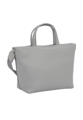 Bolso Gris Tote Con Correa Cruzada Tejida Tommy Hilfiger