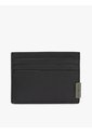 Tarjetero Negro De Cuero Con Herraje TH Tommy Hilfiger de Tommy Hilfiger