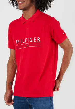 Camiseta Polo Rojo-Blanco-Azul Tommy Hilfiger
