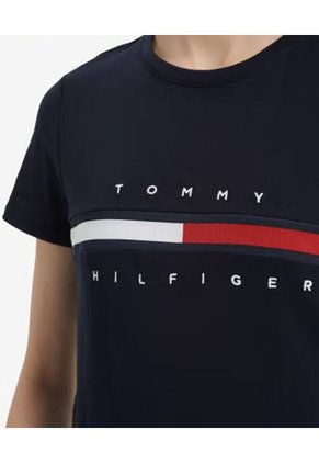 Camiseta Para Damas Azul Tommy Hilfiger