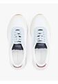 Tenis Blanco Con Mezcla De Texturas Tommy Hilfiger de Tommy Hilfiger