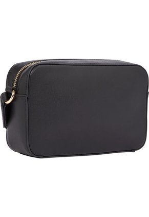 Bolso Negro Cruzado Con Logo Metalizado Tommy Hilfiger