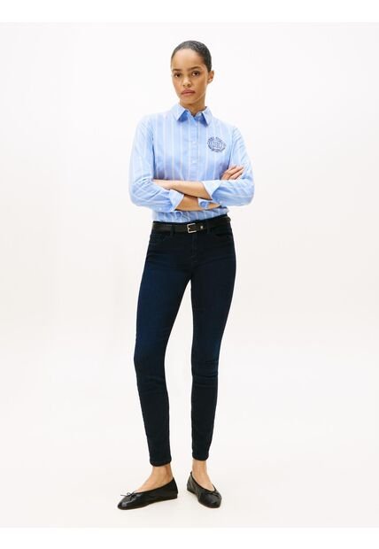 Jeans Azul Como Ceñidos De Talle Medio Tommy Hilfiger