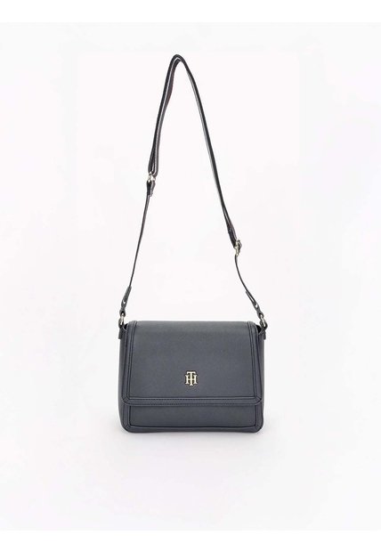 Bolso Azul Cruzado Con Solapa Tommy Hilfiger