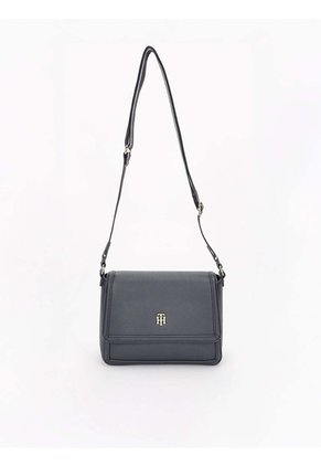 Bolso Azul Cruzado Con Solapa Tommy Hilfiger