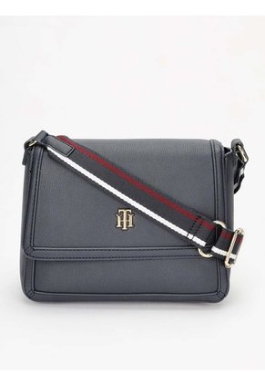 Bolso Azul Cruzado Con Solapa Tommy Hilfiger
