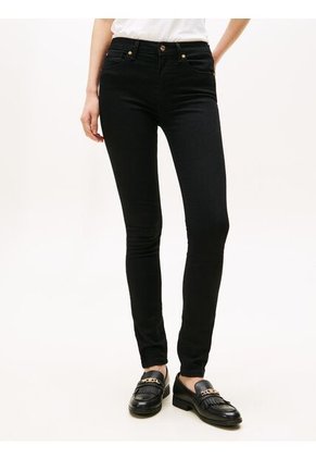 Jeans Negro Como Ceñidos Negros De Talle Medio Tommy Hilfiger