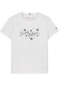 Camiseta Blanca Con Logo Script Para Niña Tommy Hilfiger de Tommy Hilfiger