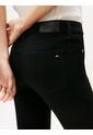Jeans Negro Como Ceñidos Negros De Talle Medio Tommy Hilfiger de Tommy Hilfiger