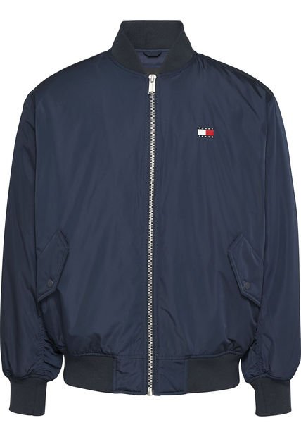 Chaqueta Azul Bomber Ligera Con Logo Tommy Jeans