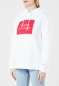 Hoodie Blanco-Rojo Tommy Hilfiger de Tommy Hilfiger