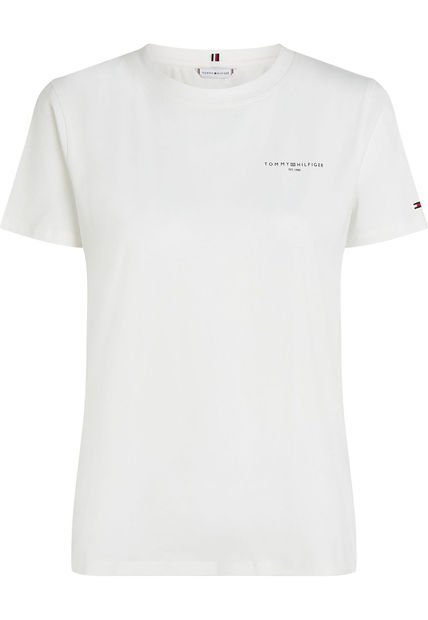 Camiseta Blanca 1985 Collection De Cuello Redondo Tommy Hilfiger