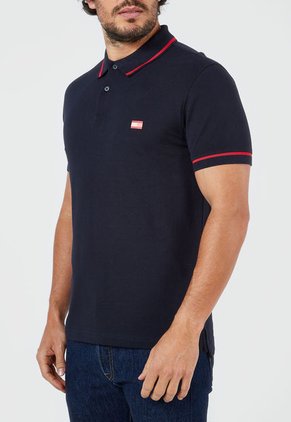 Camiseta Polo Azul-Rojo Tommy Hilfiger