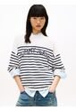Saco Blanco TJW Varsity De Cuello Redondo Con Estilo Universitario Tommy Jeans de Tommy Hilfiger