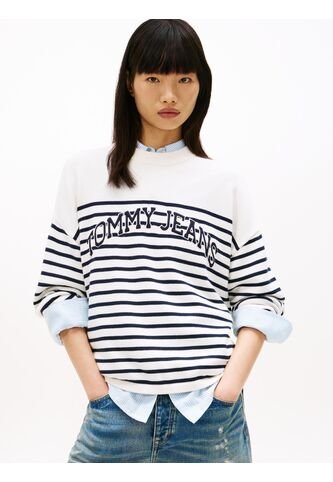 Saco Blanco TJW Varsity De Cuello Redondo Con Estilo Universitario Tommy Jeans Tommy Hilfiger