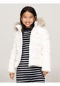 Chaqueta Niña Blanca Essential Con Capota Y Plumón Tommy Hilfiger de Tommy Hilfiger